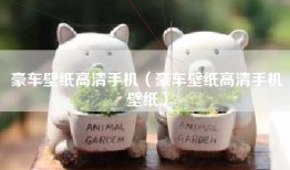 豪车壁纸高清手机（豪车壁纸高清手机壁纸）