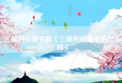 三星的折叠手机（三星的折叠手机怎么样）