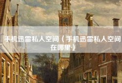 手机迅雷私人空间（手机迅雷私人空间在哪里）