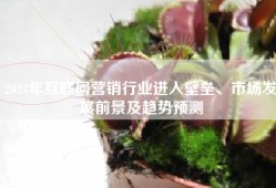 2024年互联网营销行业进入壁垒、市场发展前景及趋势预测