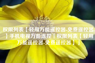 权限列表【轻用万能遥控器-免费遥控器】手机电视万能遥控「权限列表【轻用万能遥控器-免费遥控器】」 权限列表【轻用万能遥控器-免费遥控器】手机电视万能遥控「权限列表【轻用万能遥控器-免费遥控器】」